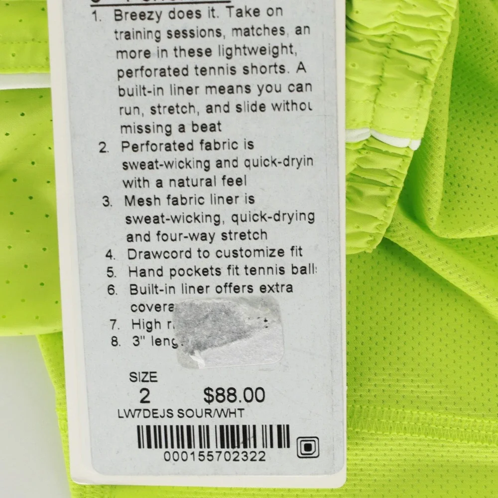 Lululemon Court Rival Perforated High‎ Rise Shorts 3